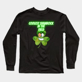 Saint Patrick's Day. Irish Proud. Coolest shamrock in the field. Long Sleeve T-Shirt